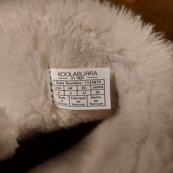 Koolaburra by UGG Women’s Tan Suede Shearling Boots Fur Lined Mid Calf Size 6 - Picture 9 of 9